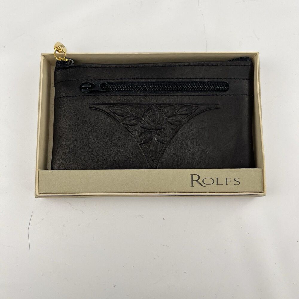 Rolfs Essentials Leather Wallet for Women Charmont Black NEW